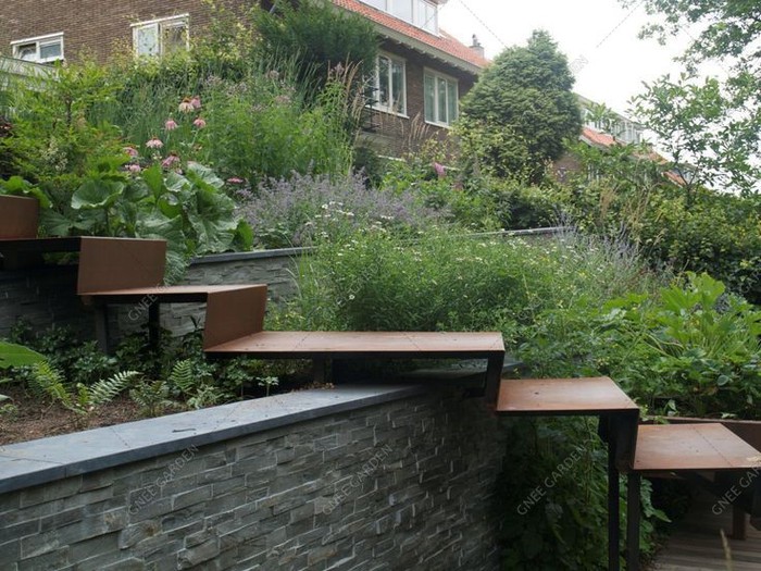 Weathering Steel outside steps Weathering Steel outside steps