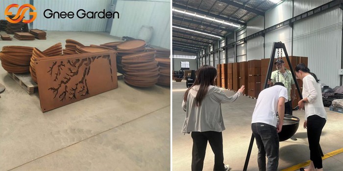 Weathering Steel garden stairs Weathering Steel garden stairs