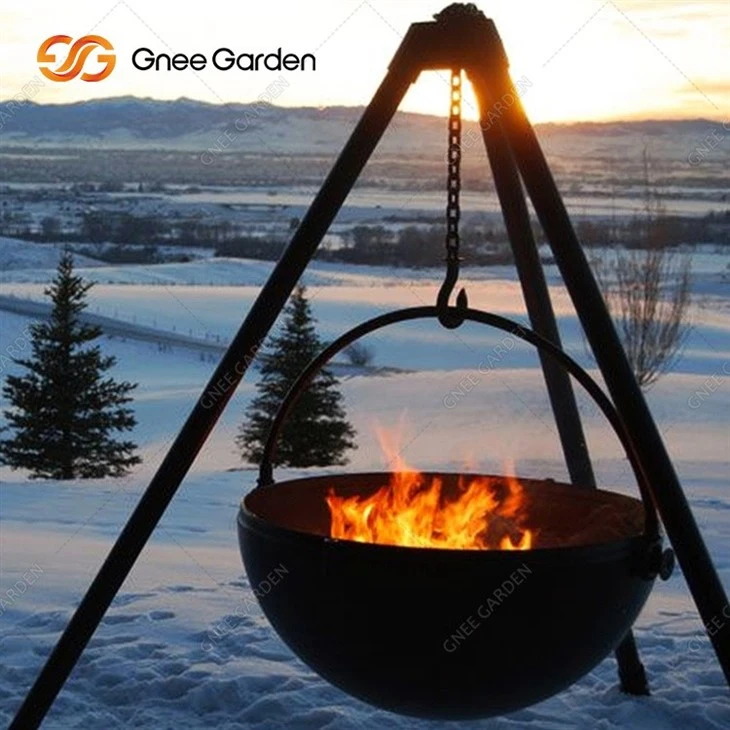 Black Round High Quantity Corten BBQ Barbecue