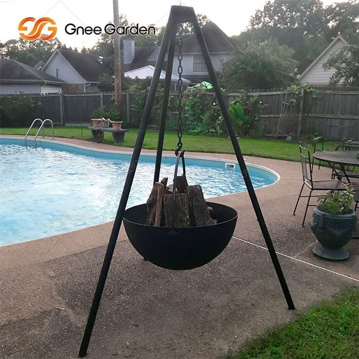 Black Round High Quantity Corten BBQ Barbecue