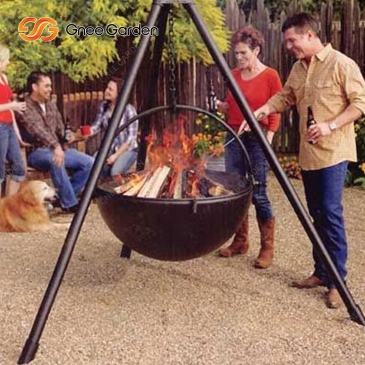 Black Round High Quantity Corten BBQ Barbecue