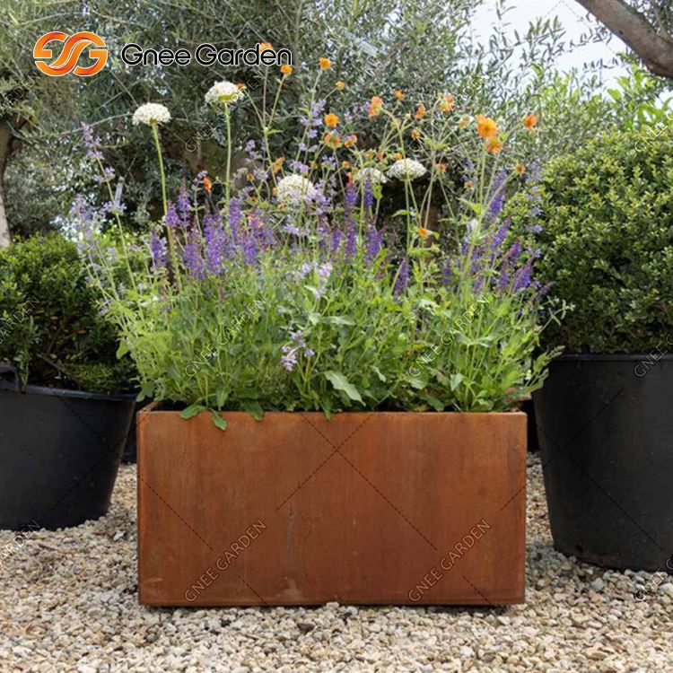Metal Corten Azzar Flowerpot Outdoor