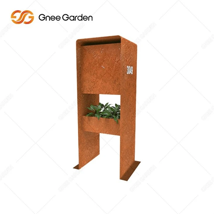 New Design Outdoor Mailbox in Corten Steel