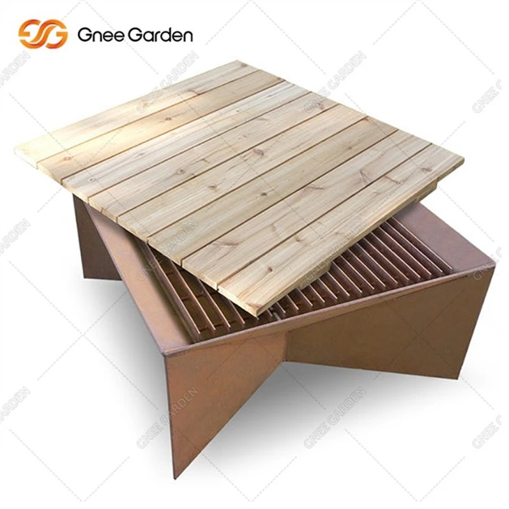 Outdoor Decoration Rusty Corten Steel Fire Pit
