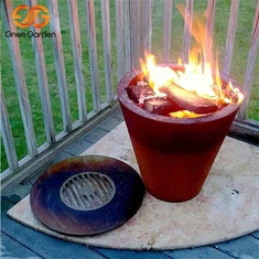 Corten Steel Faħam tal-Barbecue Grill