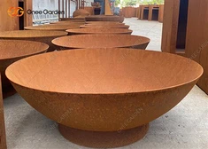 Corten Azzar Injam Ħruq Bonfire Firepit Għal Bitħa ta 'barra