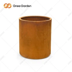 Dekorazzjoni Outdoor Fjura Pot Corten Azzar