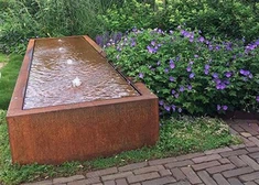 Outdoor Home Garden Decirative Corten Steel Waterfall