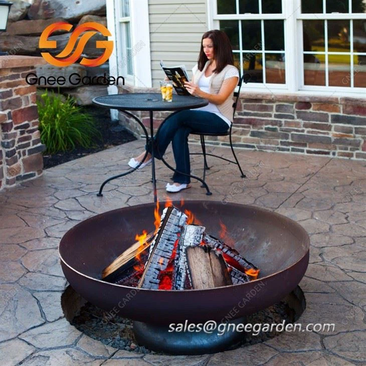 Weathering Steel portable wood burning fire pit