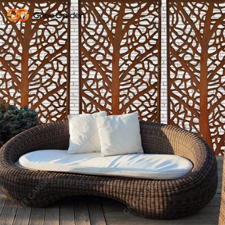 Corten Steel Laser Cut Steel Screen Panels