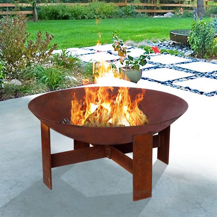 Protable Corten Fire Pit Bowl