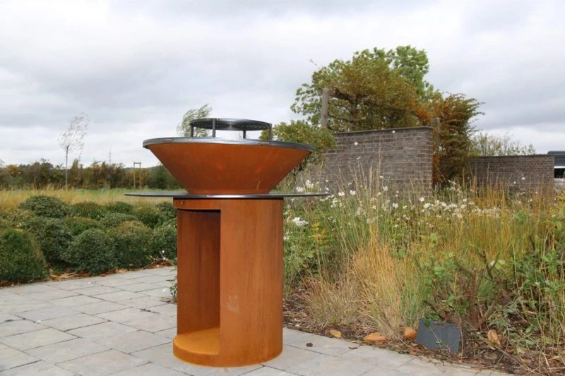 Corten steel charcoal bbq grill Corten steel charcoal bbq grill