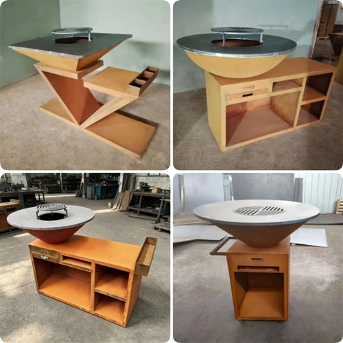 Corten Steel BBQ Grills U Kċejjen ta 'barra