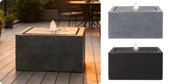 Galvanized Steel Rectangular Water Fountain Galvanized Steel Rectangular Water Fountain