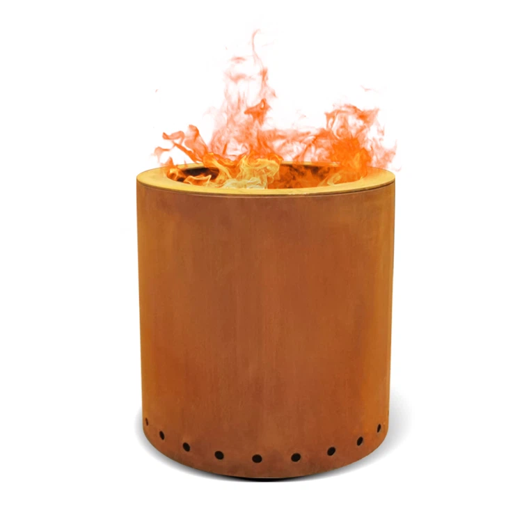 Skutella tan-nar mgħawġa tal-azzar corten