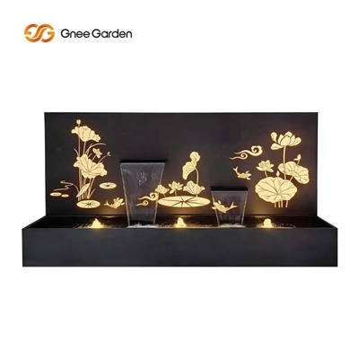 Garden Steel Wall Mount Waterfall Outdoor